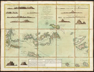 Die Britischen Jungferninseln, graviert von Georges-Louis Le Rouge, 1779